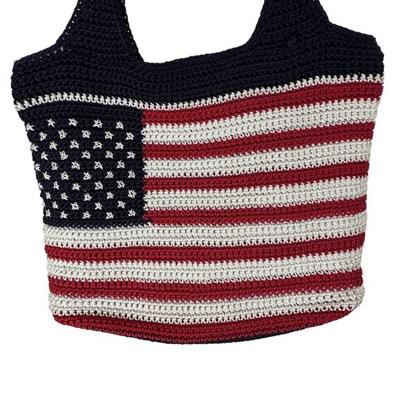 The SAK Crochet Hobo Bag Asher American Flag Patriotic Americana - Picture 10 of 16
